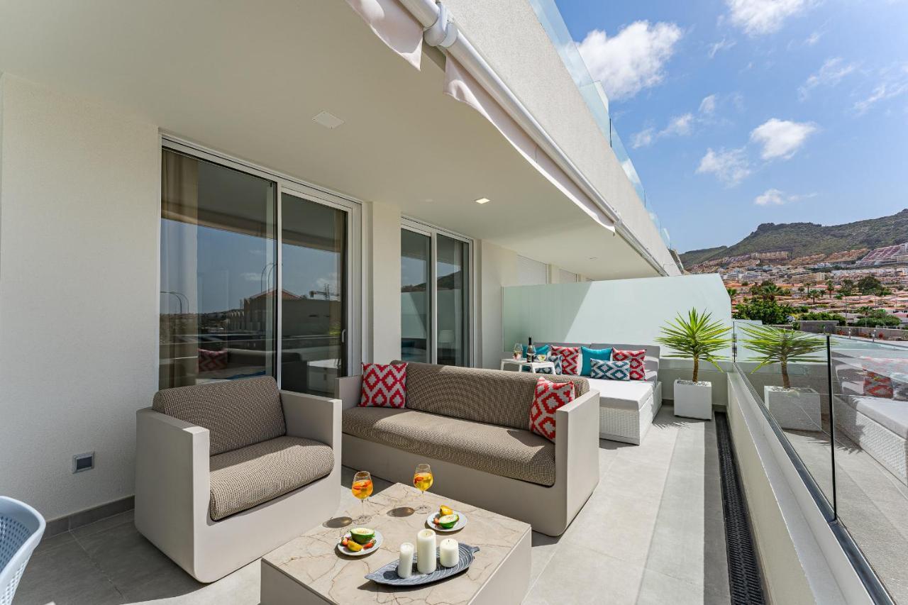 Modern New Apartment Las Terrazas De Costa Adeje. Heated Pool, Big Terrace And Private Parking Kültér fotó